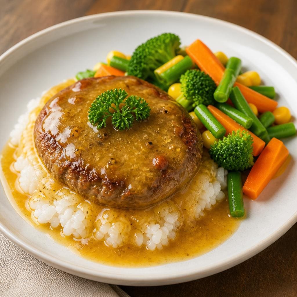 Beef Hamburg Nashville dengan daging hamburg lembut dan saus khas Nashville